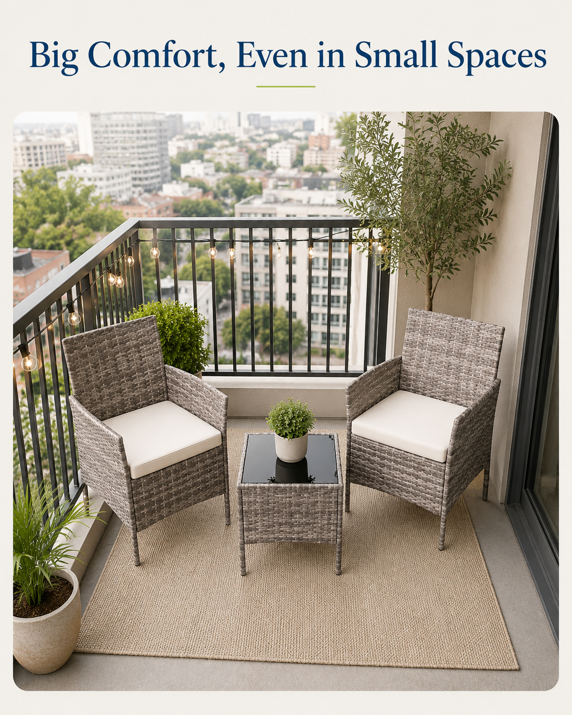 FurnitureAve 3-Piece Patio | Turn Your Patio Into Your Favorite Place To Be