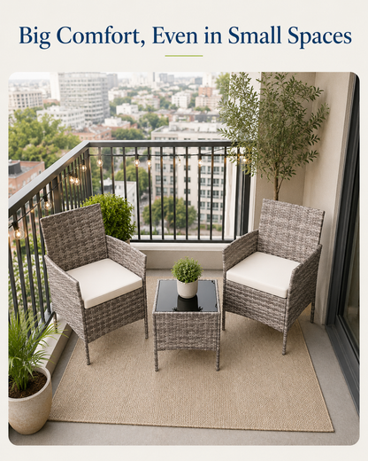 FurnitureAve 3-Piece Patio | Turn Your Patio Into Your Favorite Place To Be